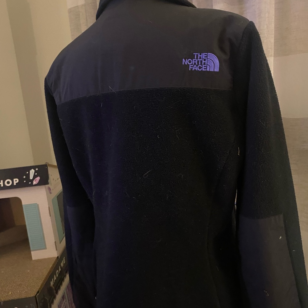 The North Face Black and Purple Fleece Coat - Picture 10 of 12